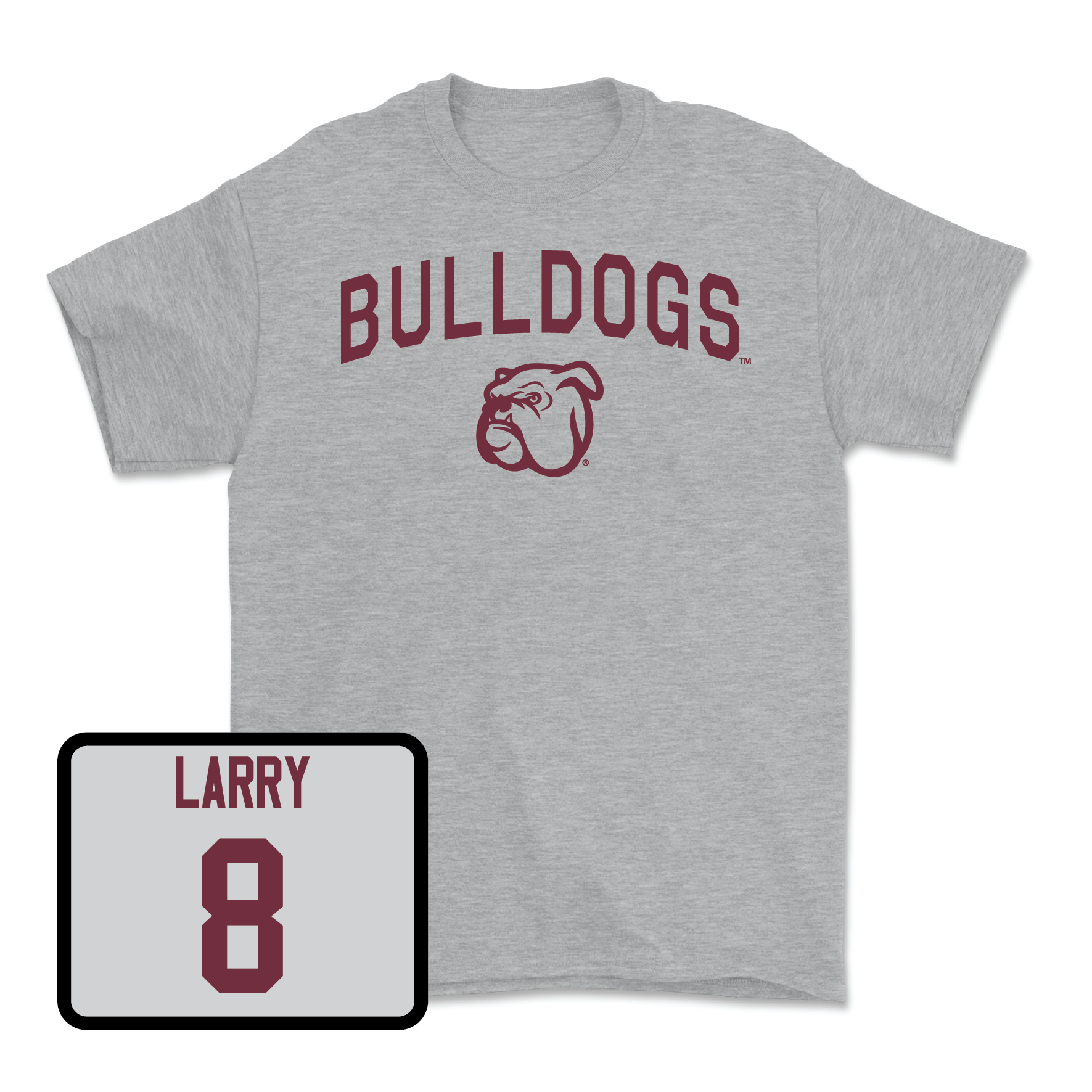 Sport Grey Baseball Bulldogs Tee Medium / Amani Larry | #8