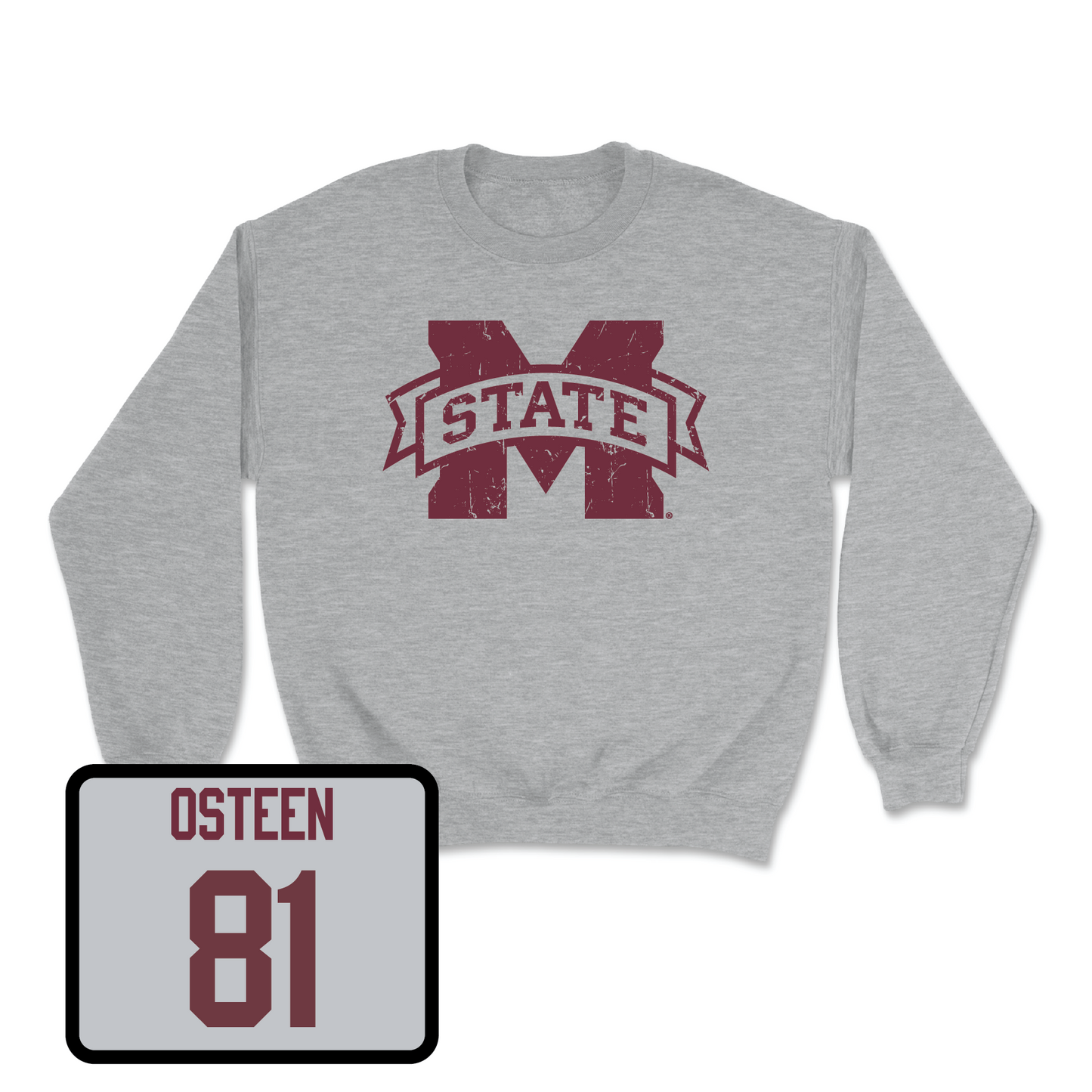 Sport Grey Football Classic Crew Youth Large / Andrew Osteen | #81