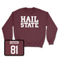 Maroon Football Hail Crew Youth Large / Andrew Osteen | #81