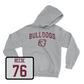 Sport Grey Football Bulldogs Hoodie 2X-Large / Albert Reese | #76
