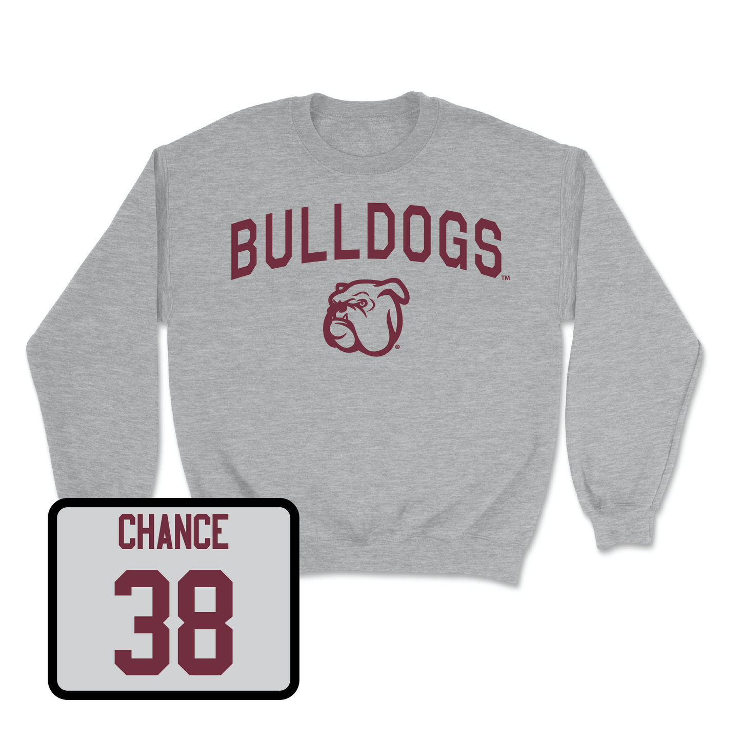 Sport Grey Baseball Bulldogs Crew Large / Bryce Chance | #38