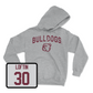 Sport Grey Baseball Bulldogs Hoodie Youth Large / Bradley Loftin | #30