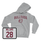 Sport Grey Football Bulldogs Hoodie Youth Small / Brinston Williams | #28