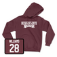 Maroon Football Team Hoodie Medium / Brinston Williams | #28