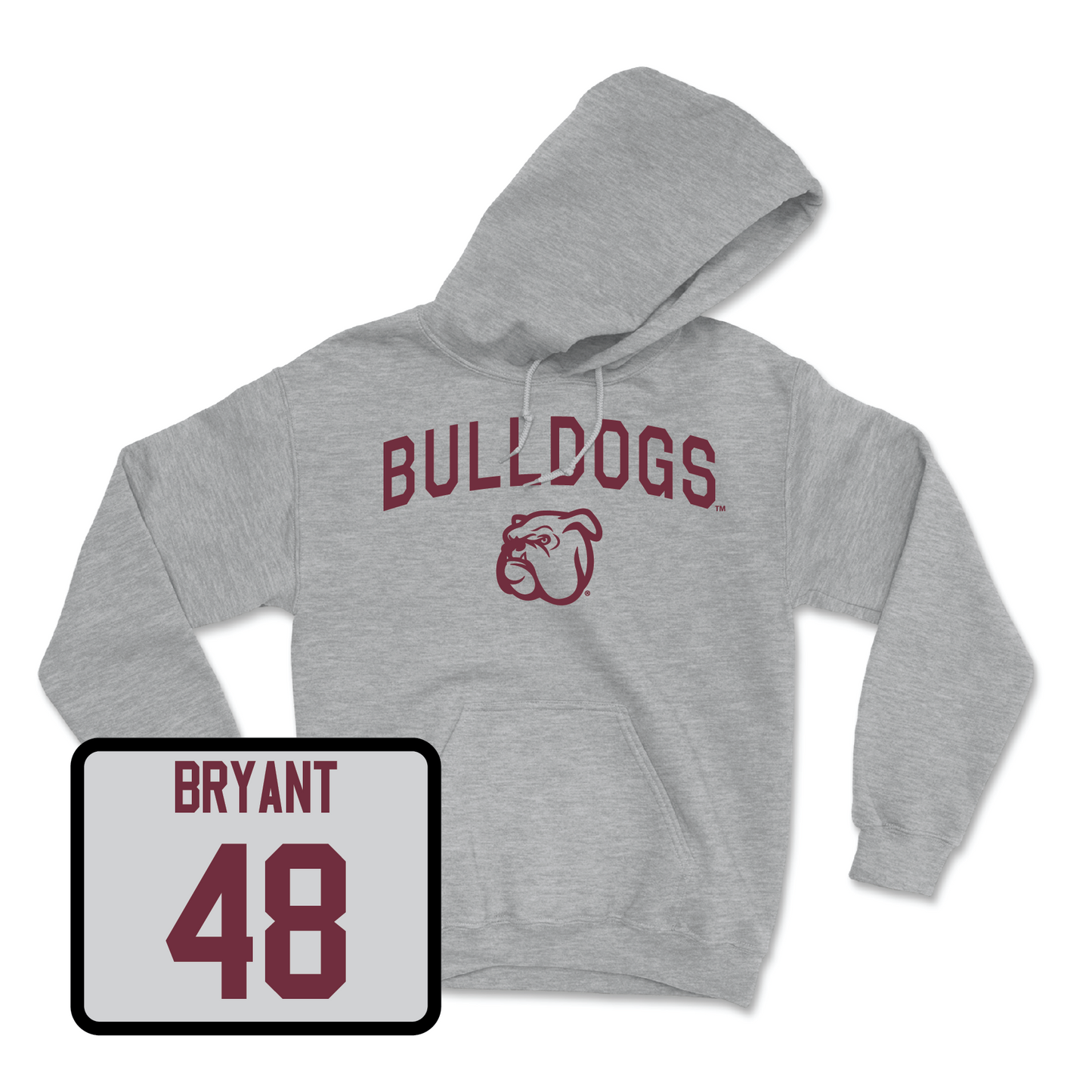 Sport Grey Football Bulldogs Hoodie Small / Caleb Bryant | #48