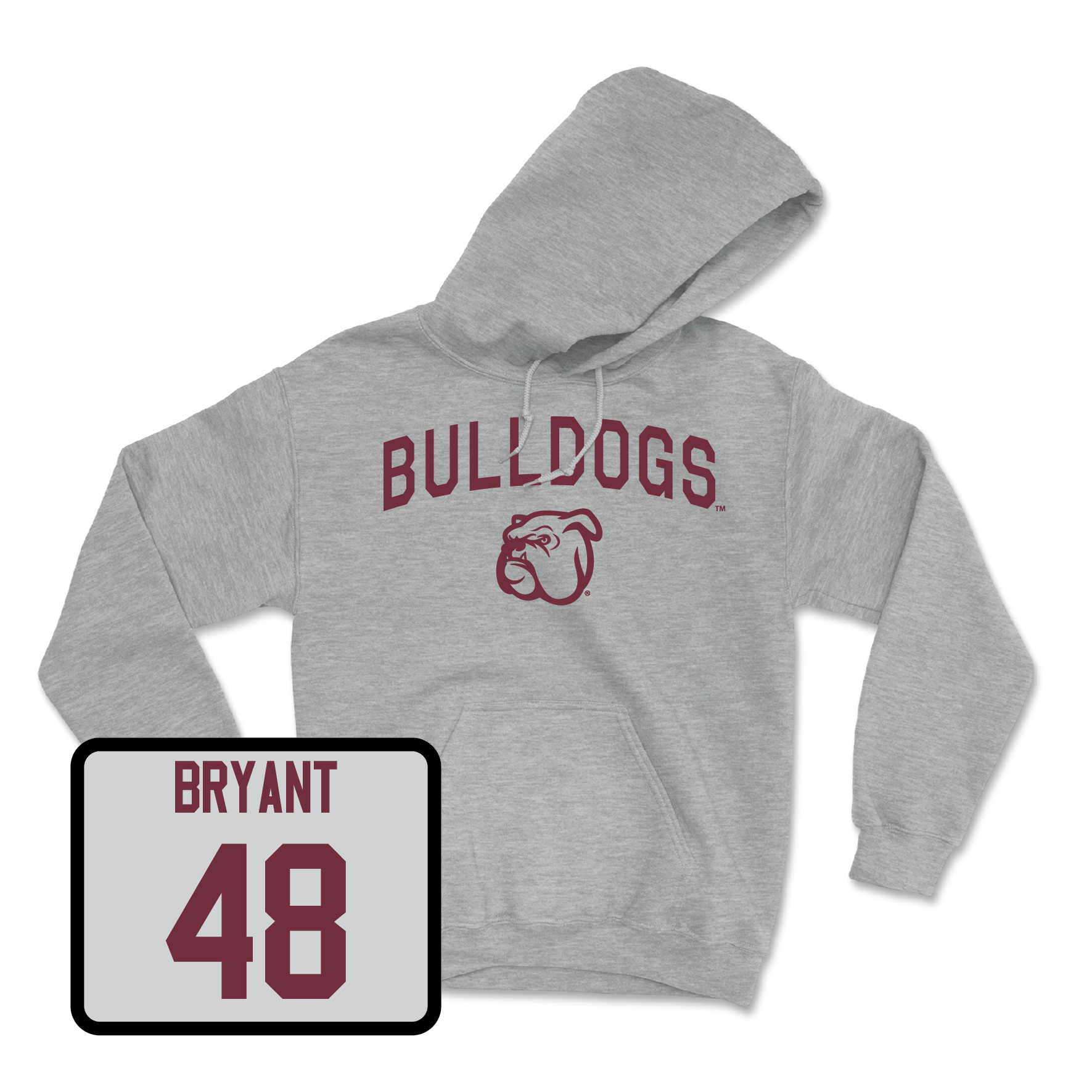 Sport Grey Football Bulldogs Hoodie Large / Caleb Bryant | #48