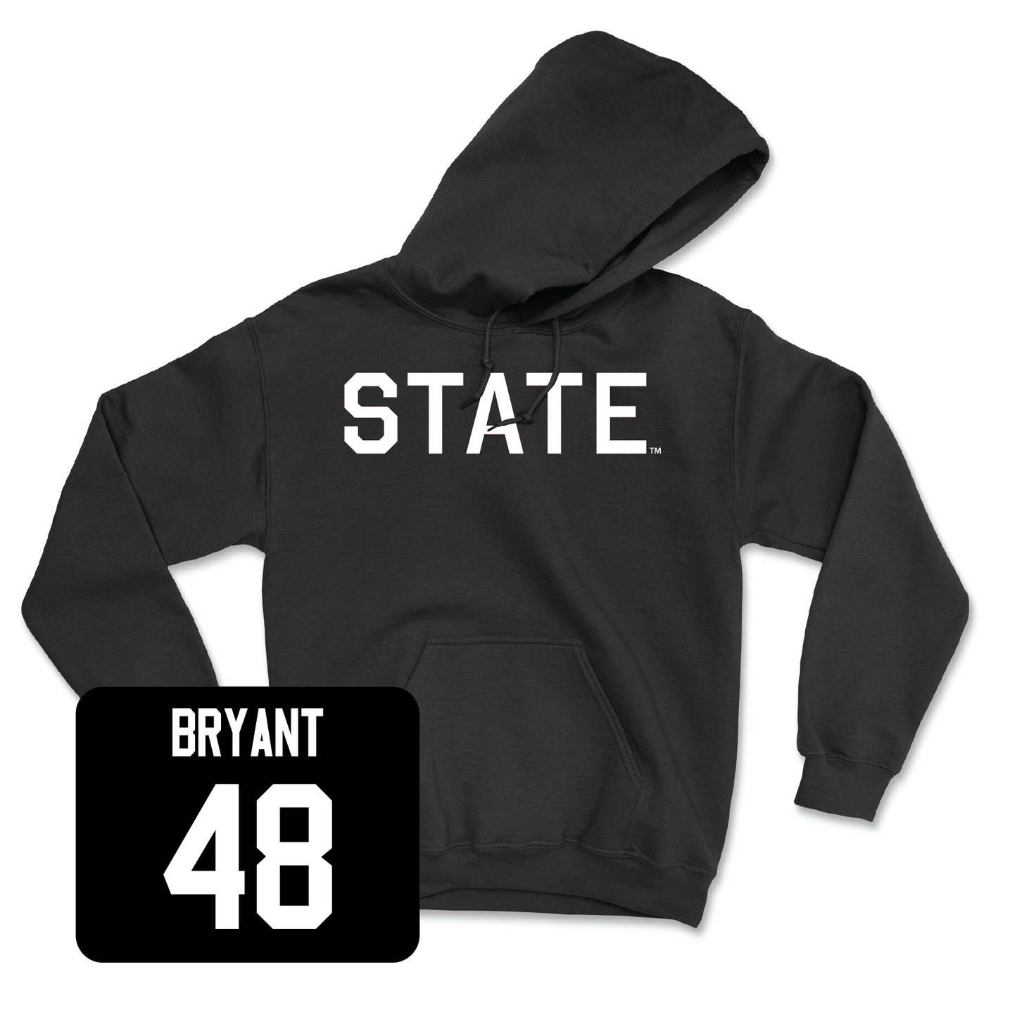 Black Football State Hoodie Medium / Caleb Bryant | #48