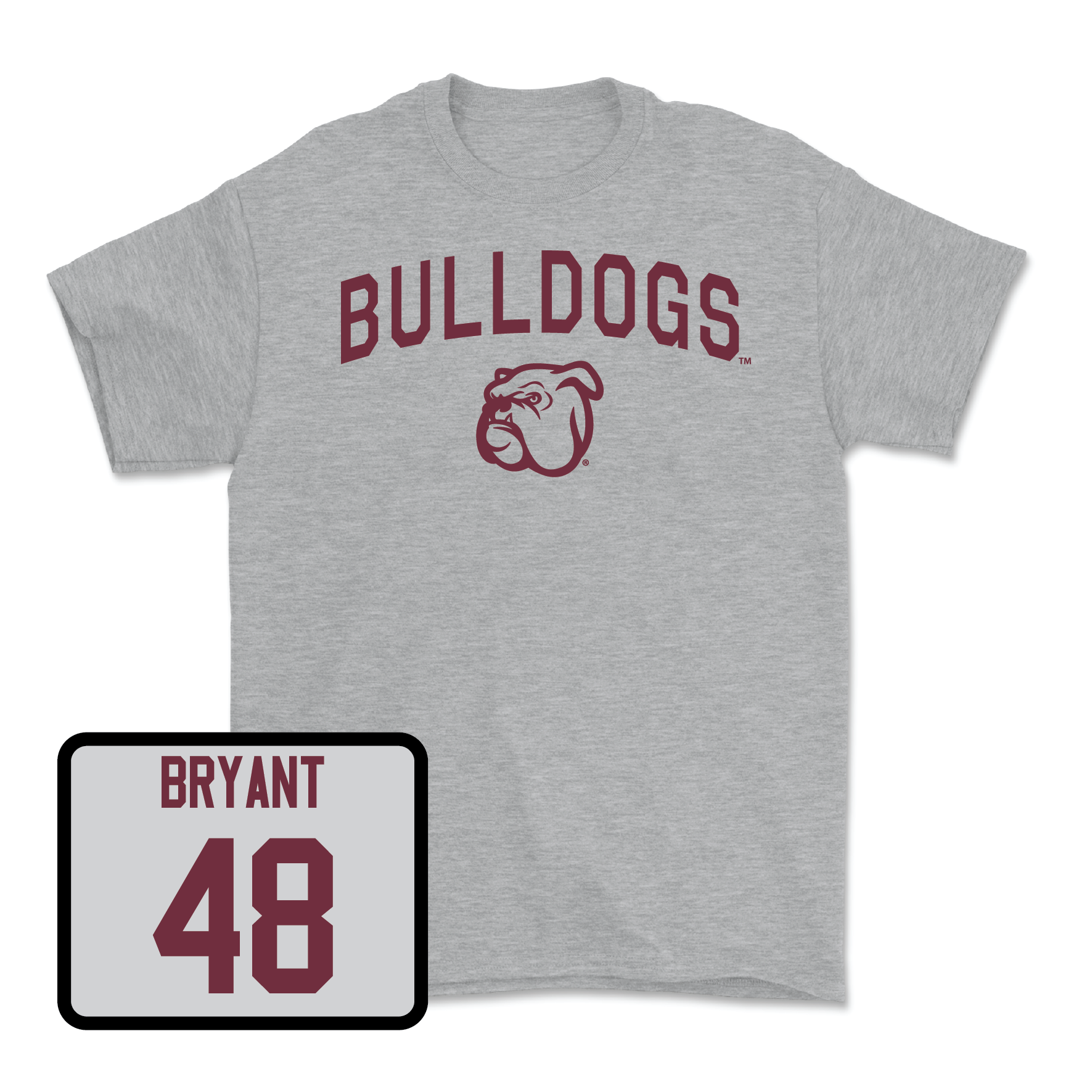 Sport Grey Football Bulldogs Tee Large / Caleb Bryant | #48