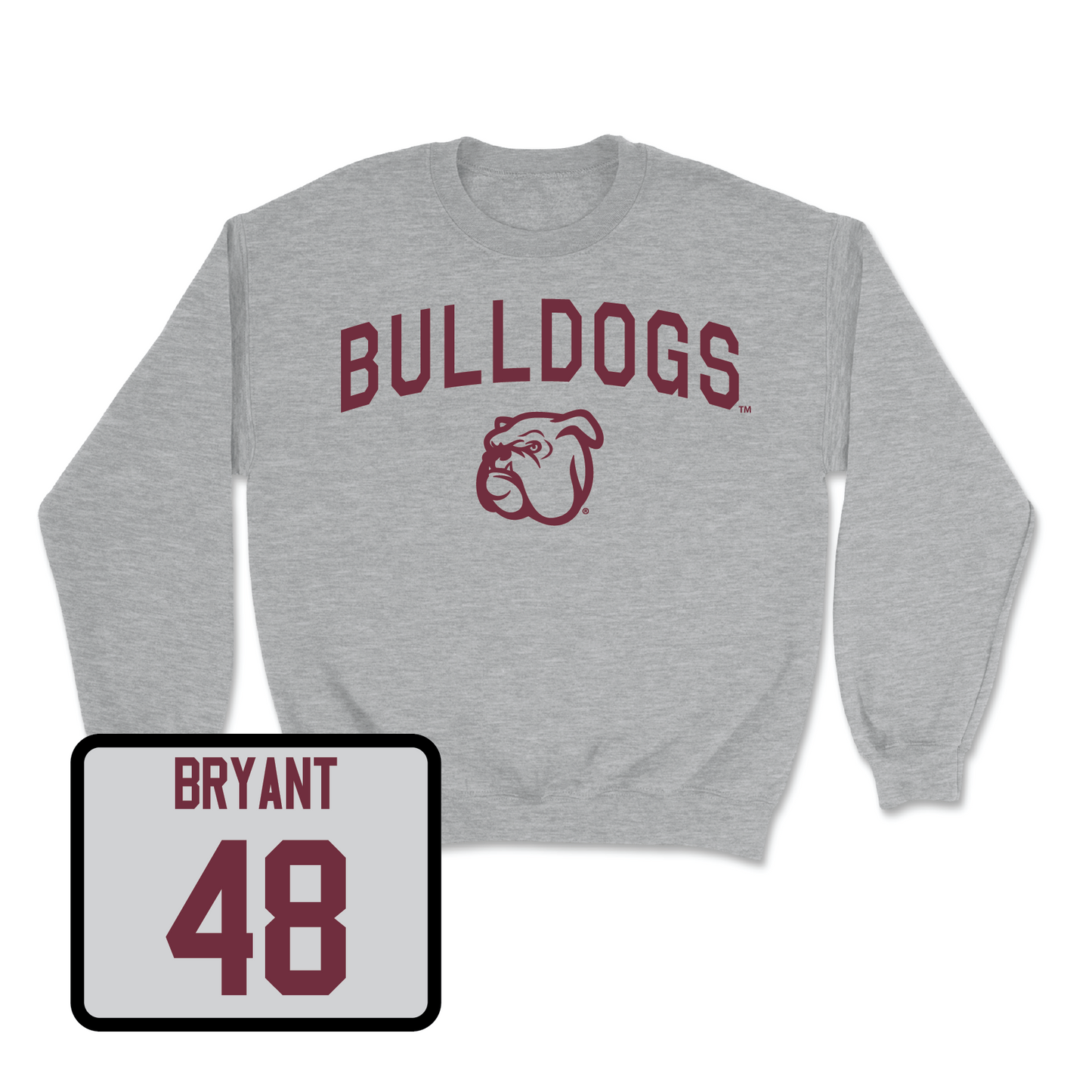 Sport Grey Football Bulldogs Crew Small / Caleb Bryant | #48