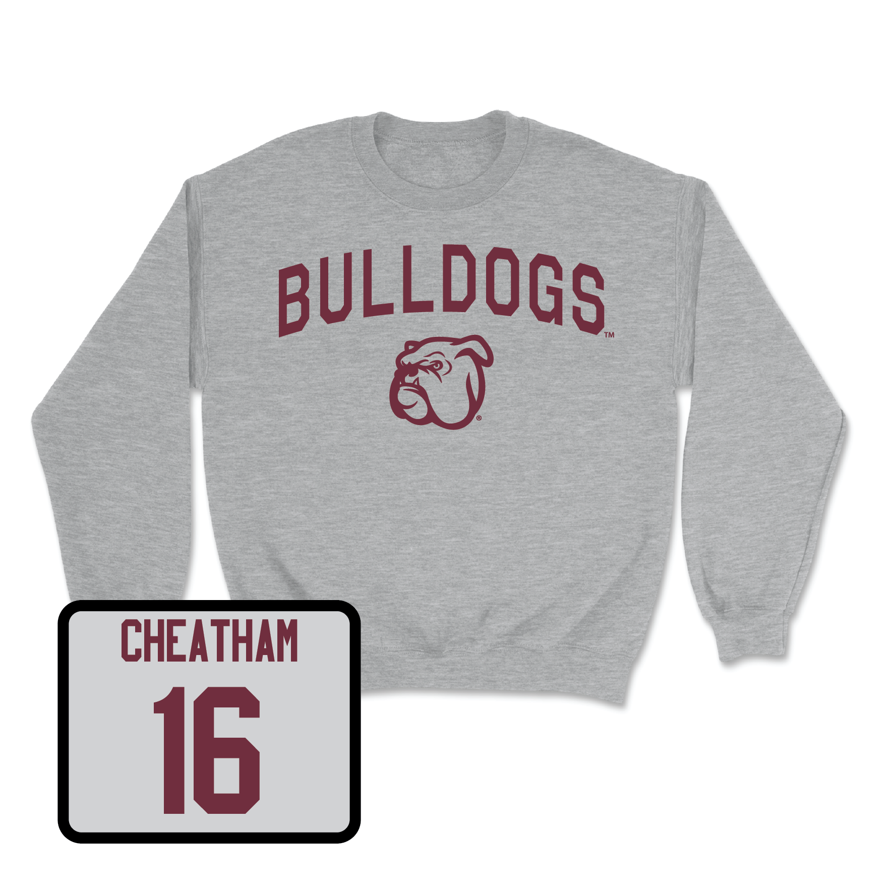 Sport Grey Baseball Bulldogs Crew Small / Cole Cheatham | #16