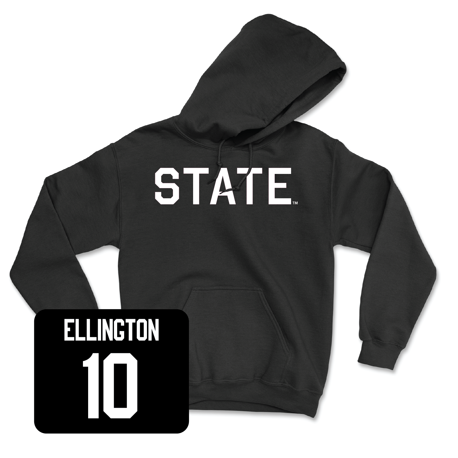 Black Football State Hoodie X-Large / Corey Ellington | #10
