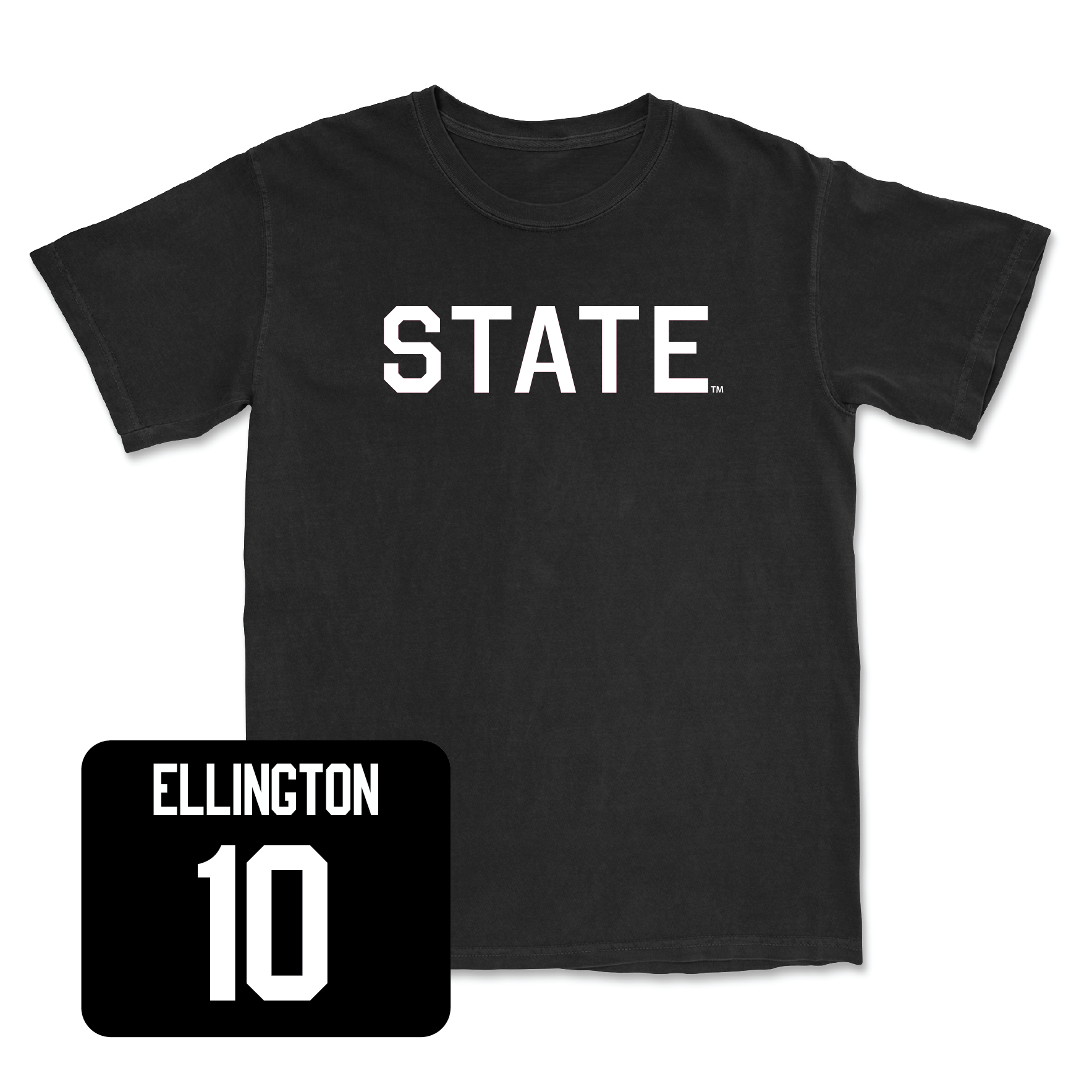Black Football State Tee 4X-Large / Corey Ellington | #10