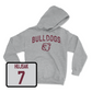 Sport Grey Baseball Bulldogs Hoodie 3X-Large / Connor Hujsak | #7