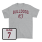 Sport Grey Baseball Bulldogs Tee Youth Small / Connor Hujsak | #7