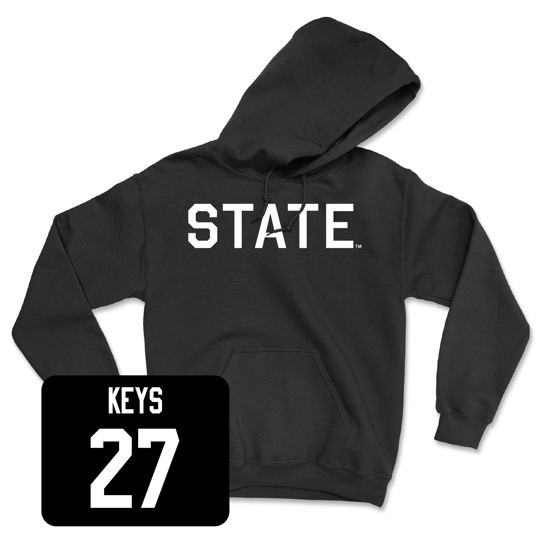 Black Football State Hoodie 3X-Large / Chris Keys | #27