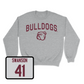 Sport Grey Football Bulldogs Crew Small / Cody Swanson | #41