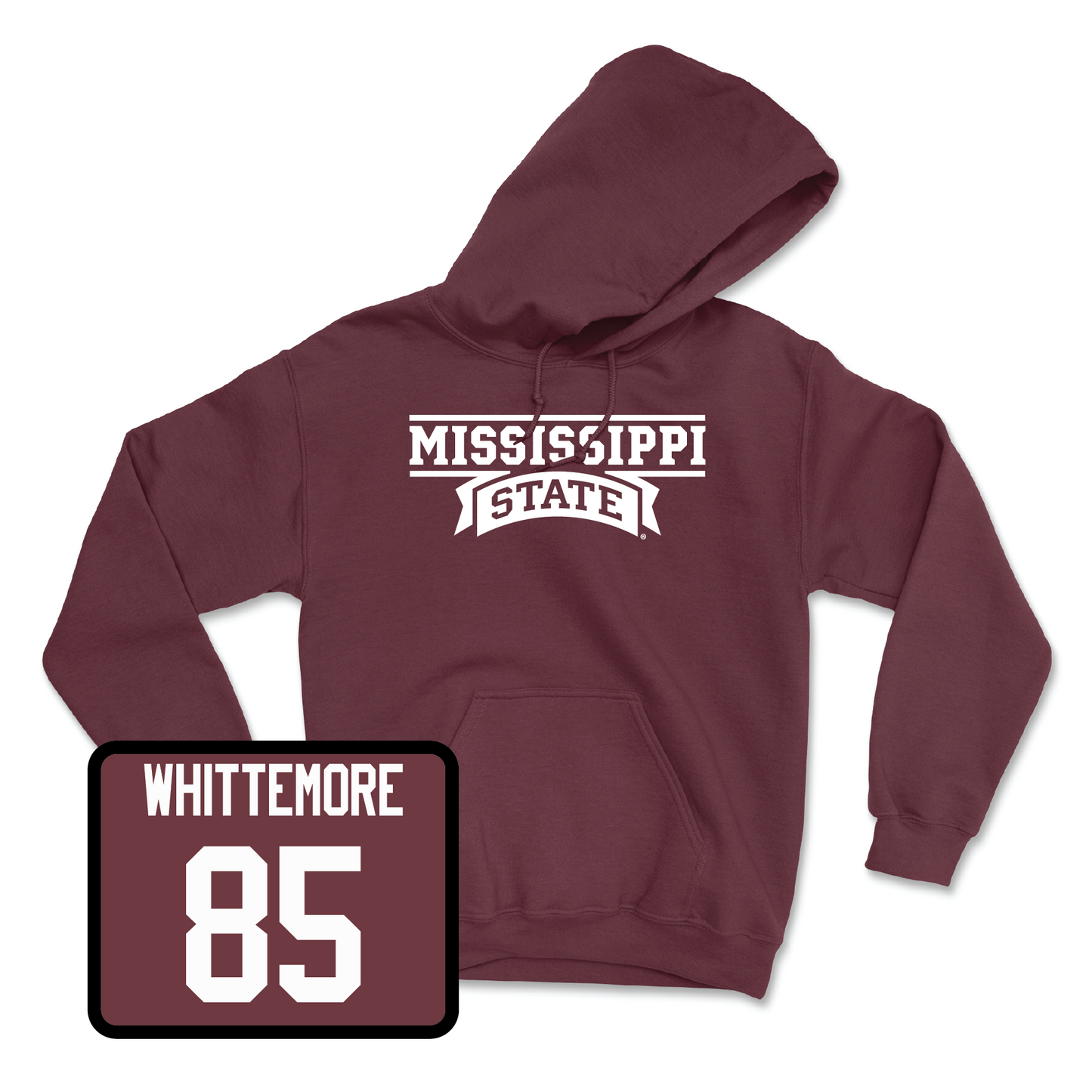Maroon Football Team Hoodie Small / Creed Whittemore | #85