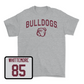 Sport Grey Football Bulldogs Tee 2X-Large / Creed Whittemore | #85