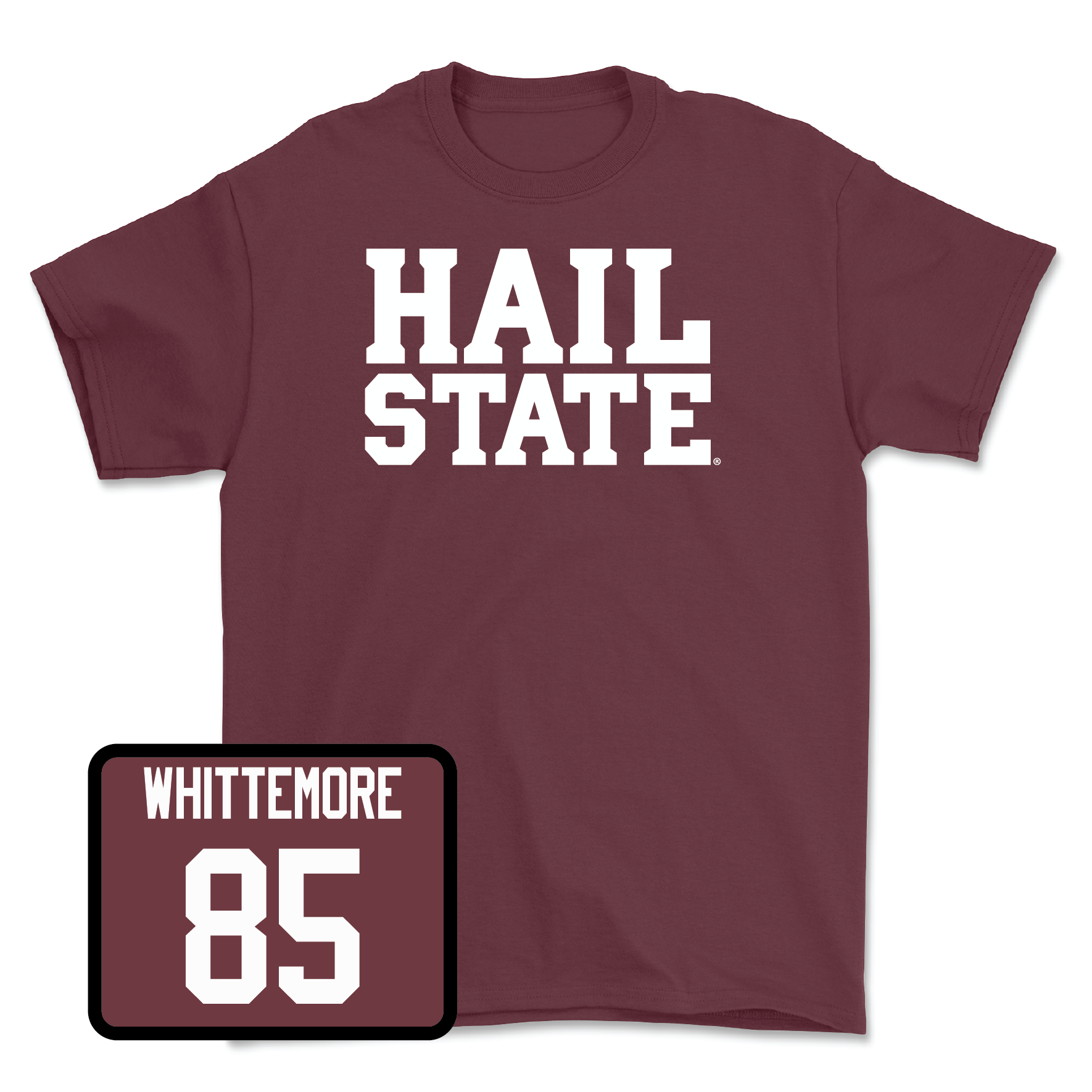 Maroon Football Hail Tee X-Large / Creed Whittemore | #85