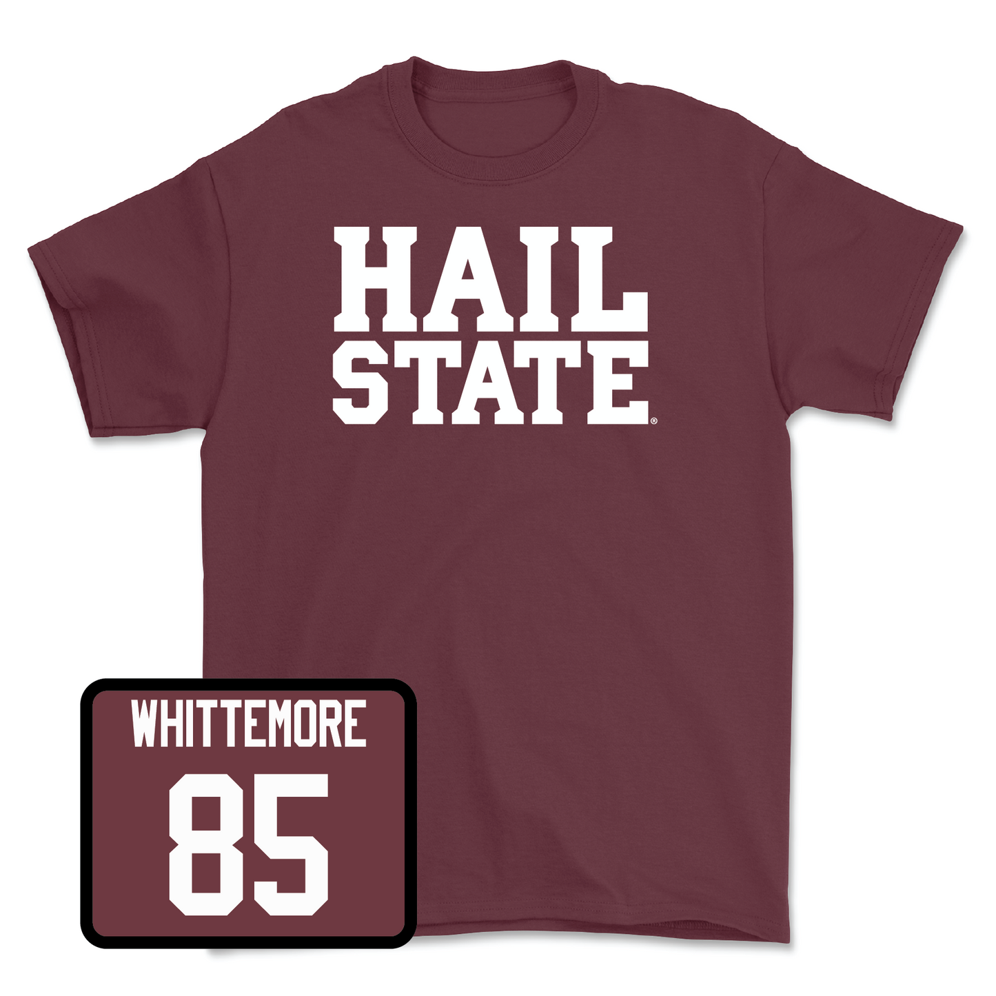 Maroon Football Hail Tee 4X-Large / Creed Whittemore | #85