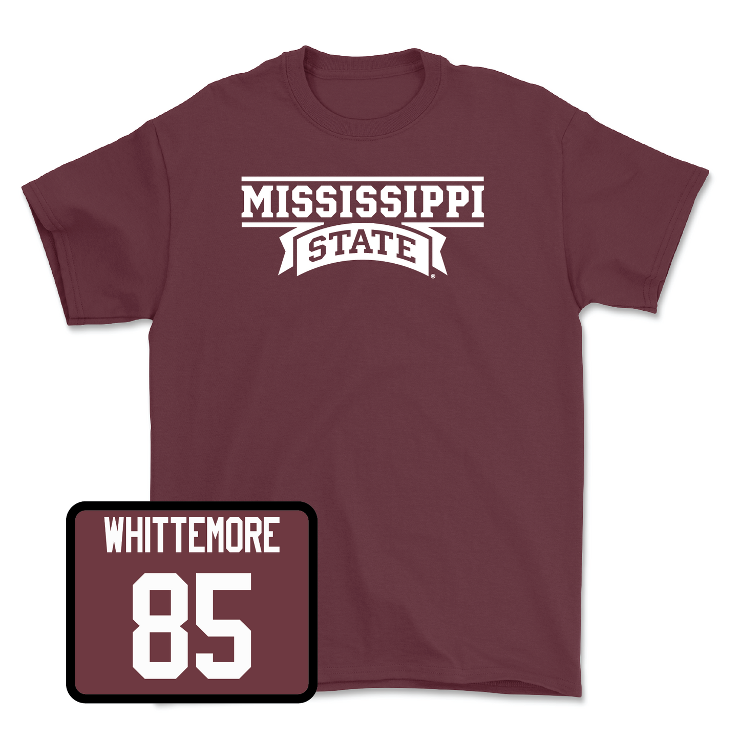 Maroon Football Team Tee Youth Large / Creed Whittemore | #85