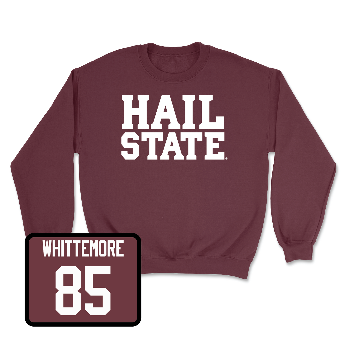 Maroon Football Hail Crew Small / Creed Whittemore | #85