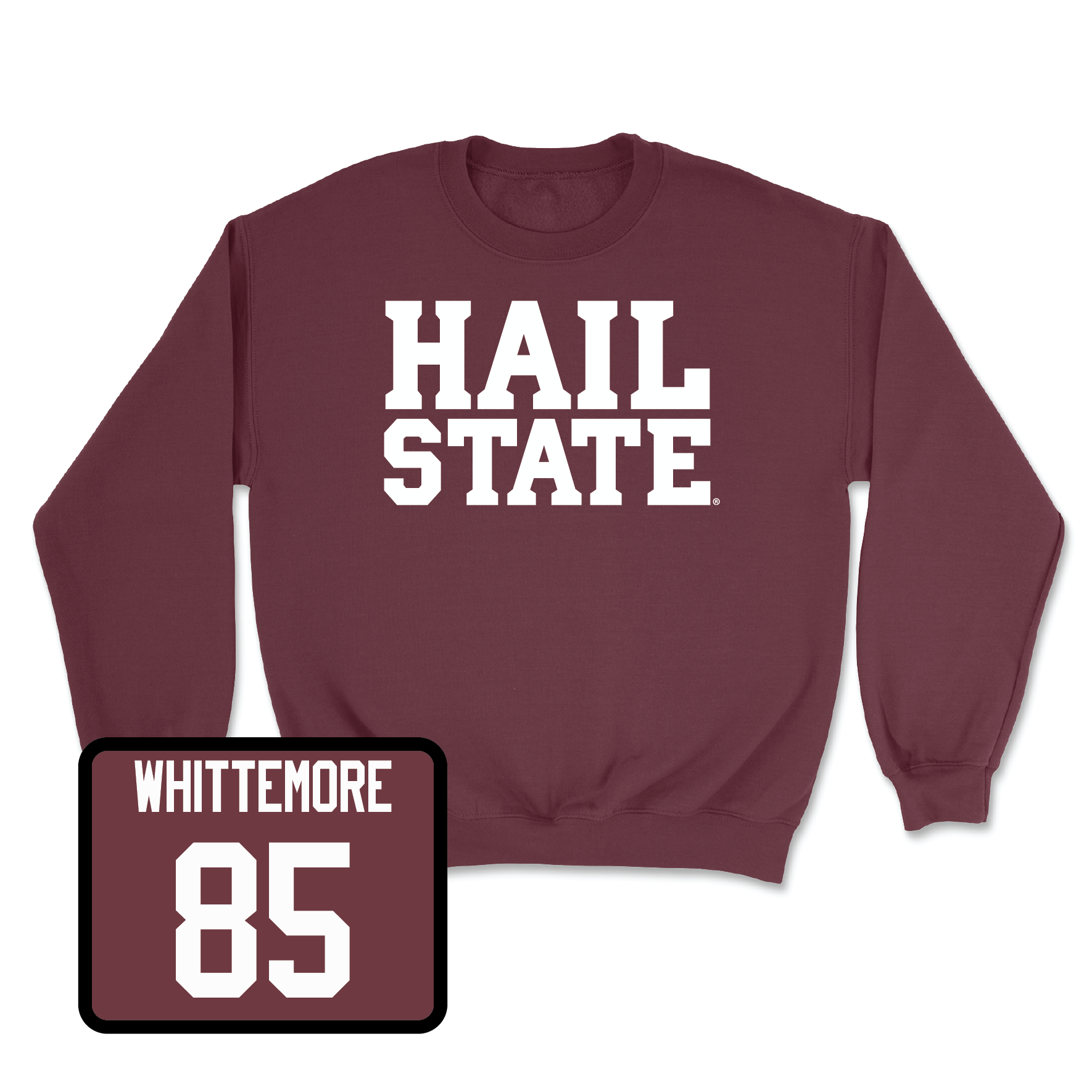 Maroon Football Hail Crew X-Large / Creed Whittemore | #85