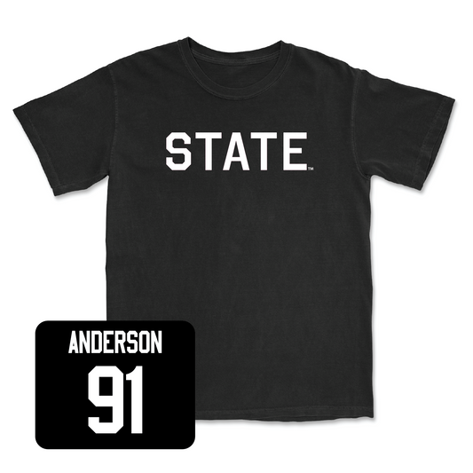 Black Football State Tee Youth Small / Deonte Anderson | #91
