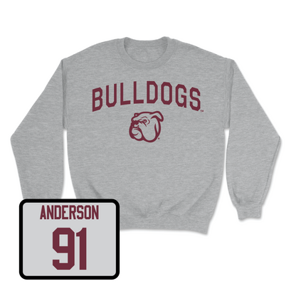 Sport Grey Football Bulldogs Crew Youth Small / Deonte Anderson | #91