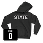 Black Football State Hoodie Youth Small / DeShawn Page | #0