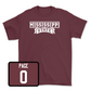 Maroon Football Team Tee Youth Small / DeShawn Page | #0