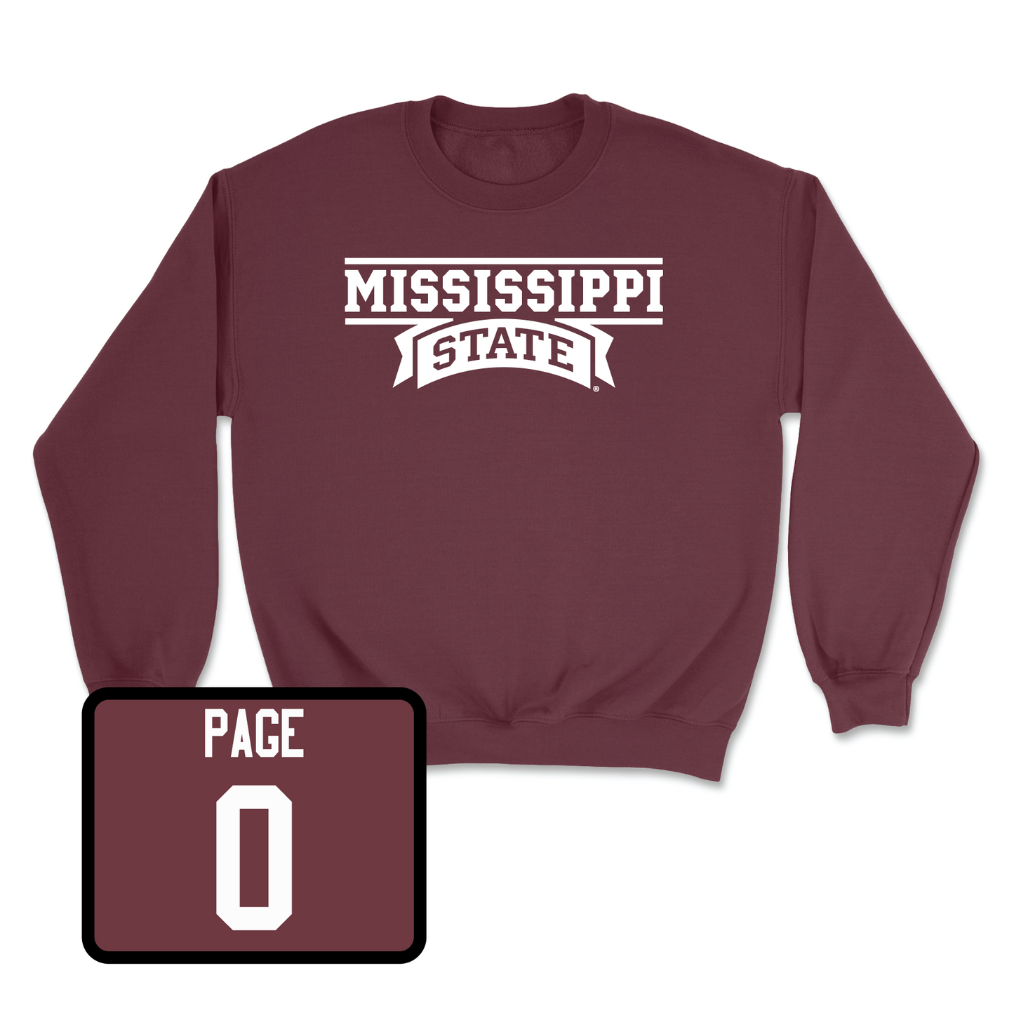 Maroon Football Team Crew Youth Small / DeShawn Page | #0