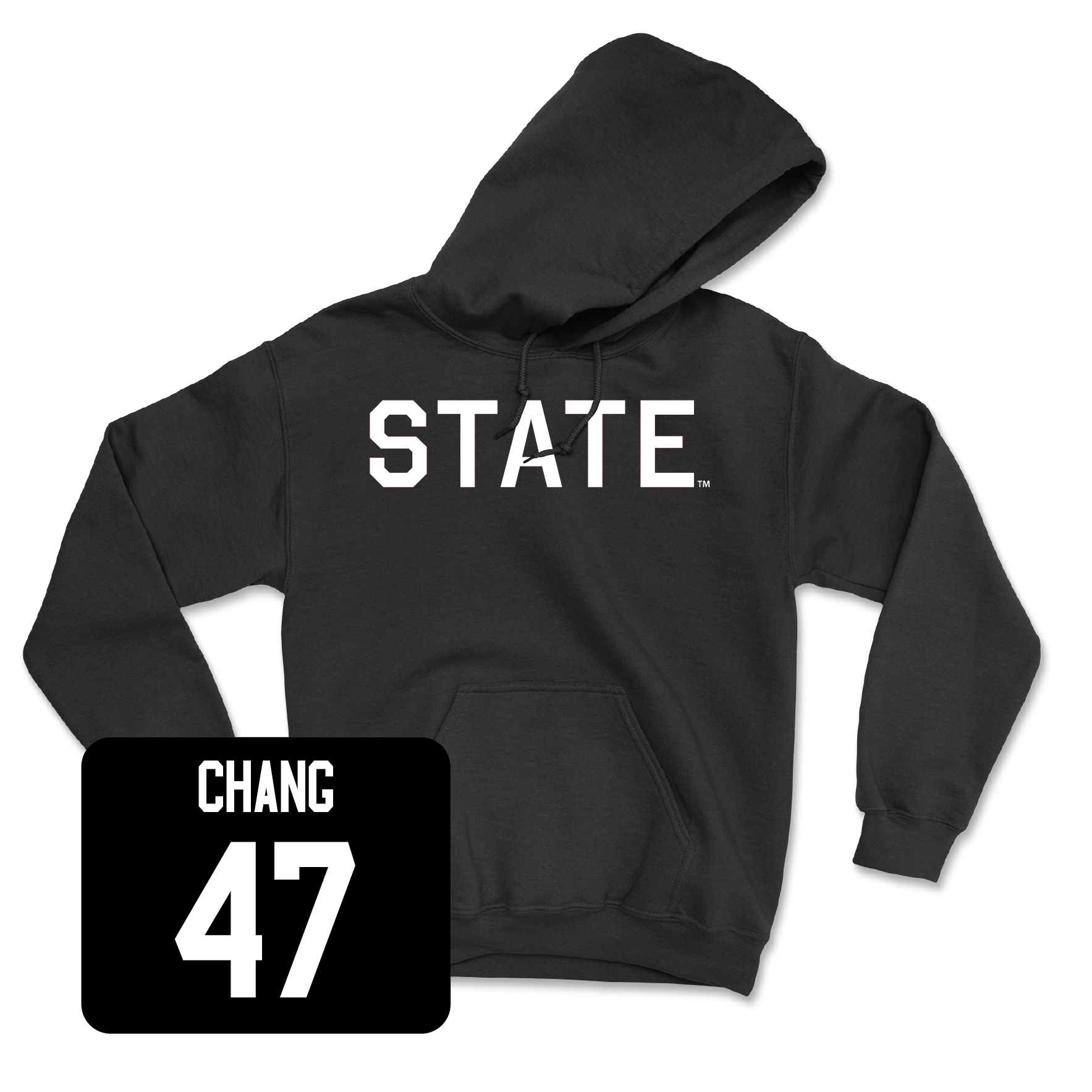 Black Football State Hoodie Large / Ethan Chang | #47