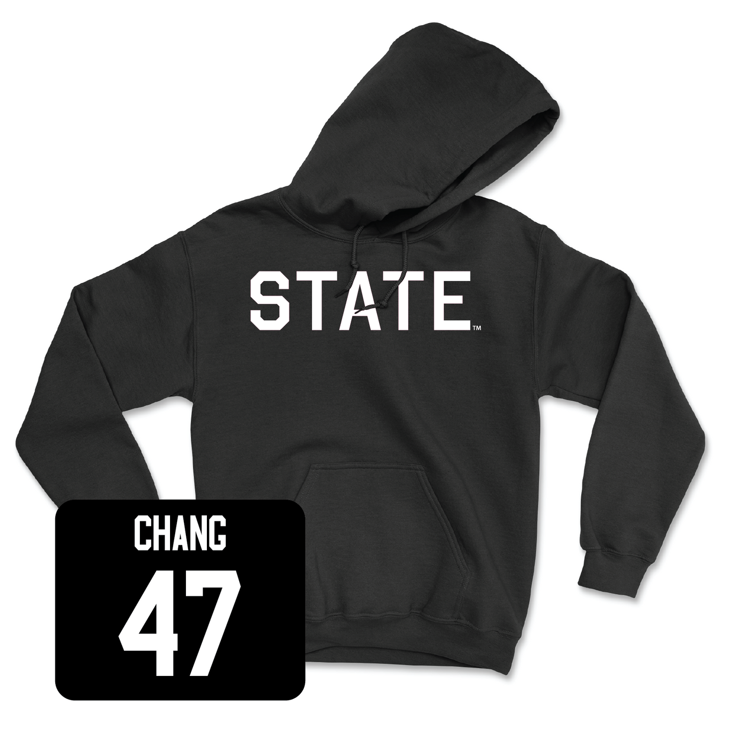 Black Football State Hoodie X-Large / Ethan Chang | #47