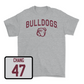 Sport Grey Football Bulldogs Tee Youth Large / Ethan Chang | #47