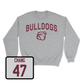 Sport Grey Football Bulldogs Crew Youth Small / Ethan Chang | #47