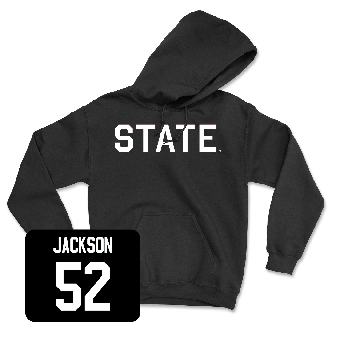 Black Football State Hoodie 3X-Large / Grant Jackson | #52