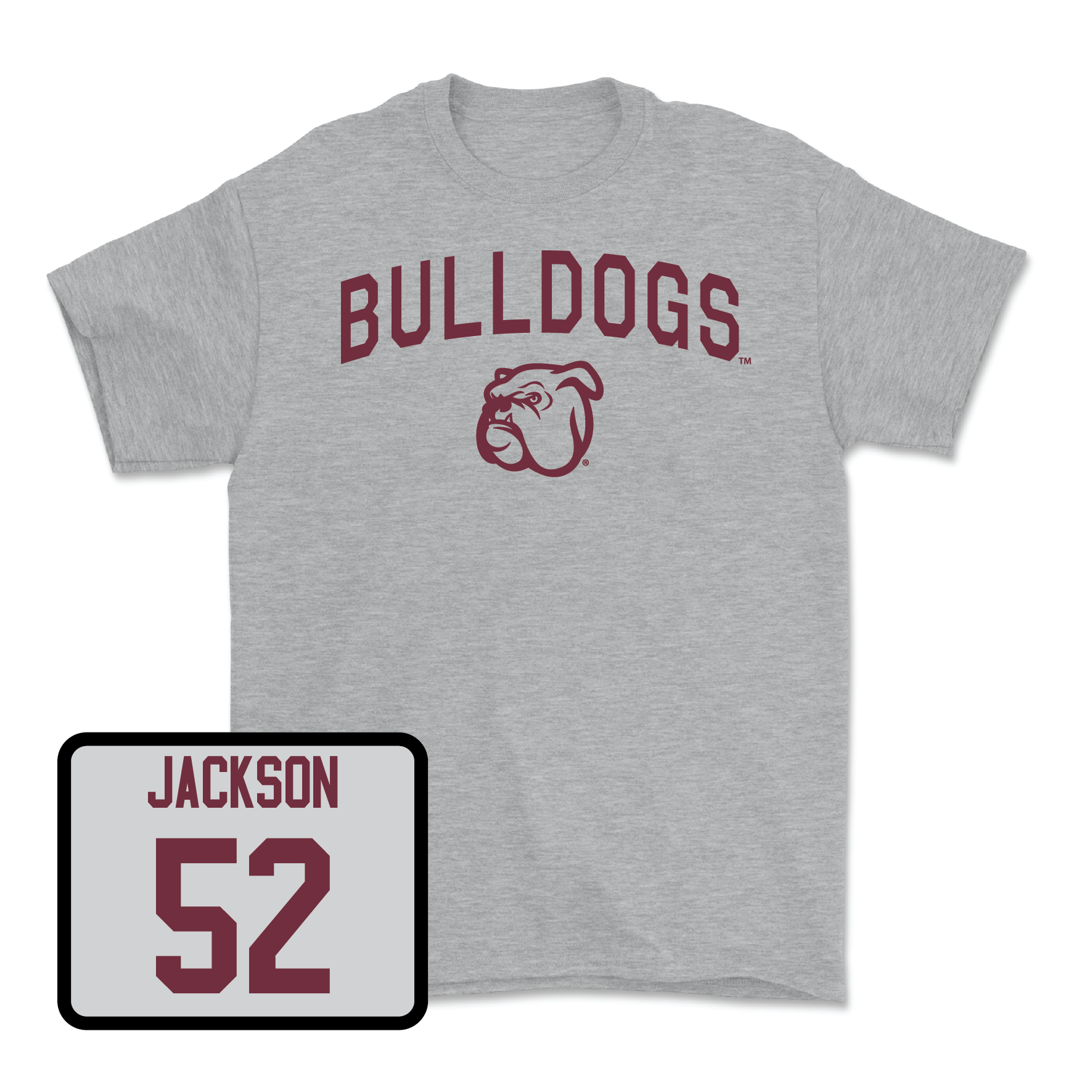 Sport Grey Football Bulldogs Tee Medium / Grant Jackson | #52