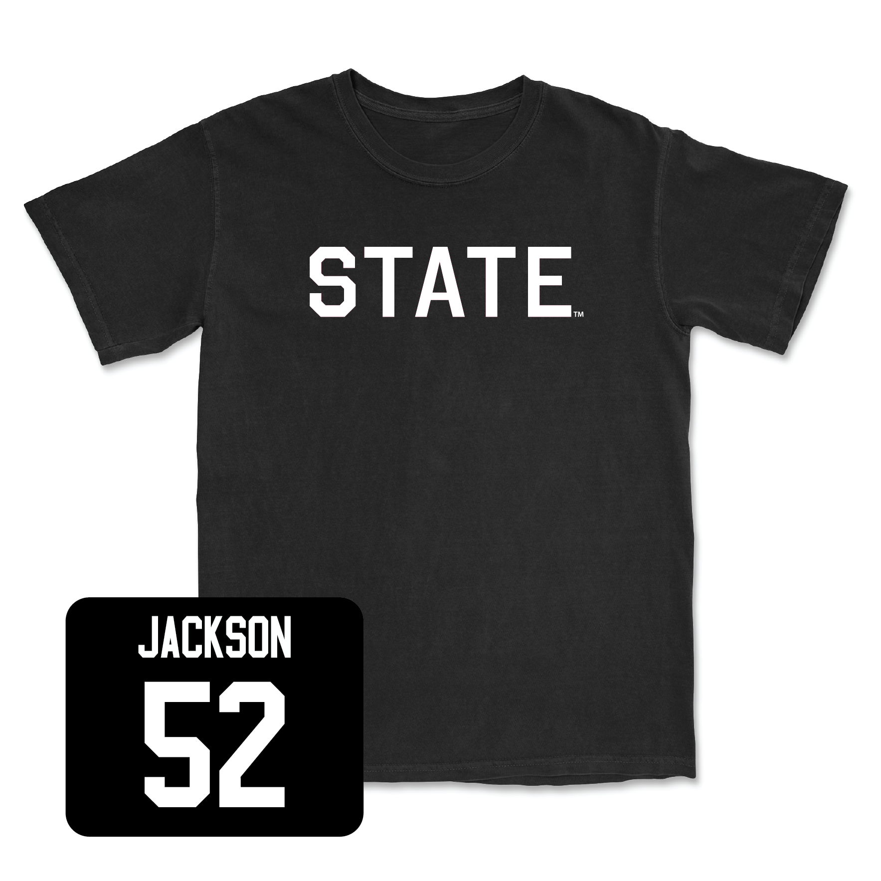 Black Football State Tee Small / Grant Jackson | #52