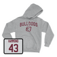 Sport Grey Football Bulldogs Hoodie 4X-Large / Hayes Hammond | #43