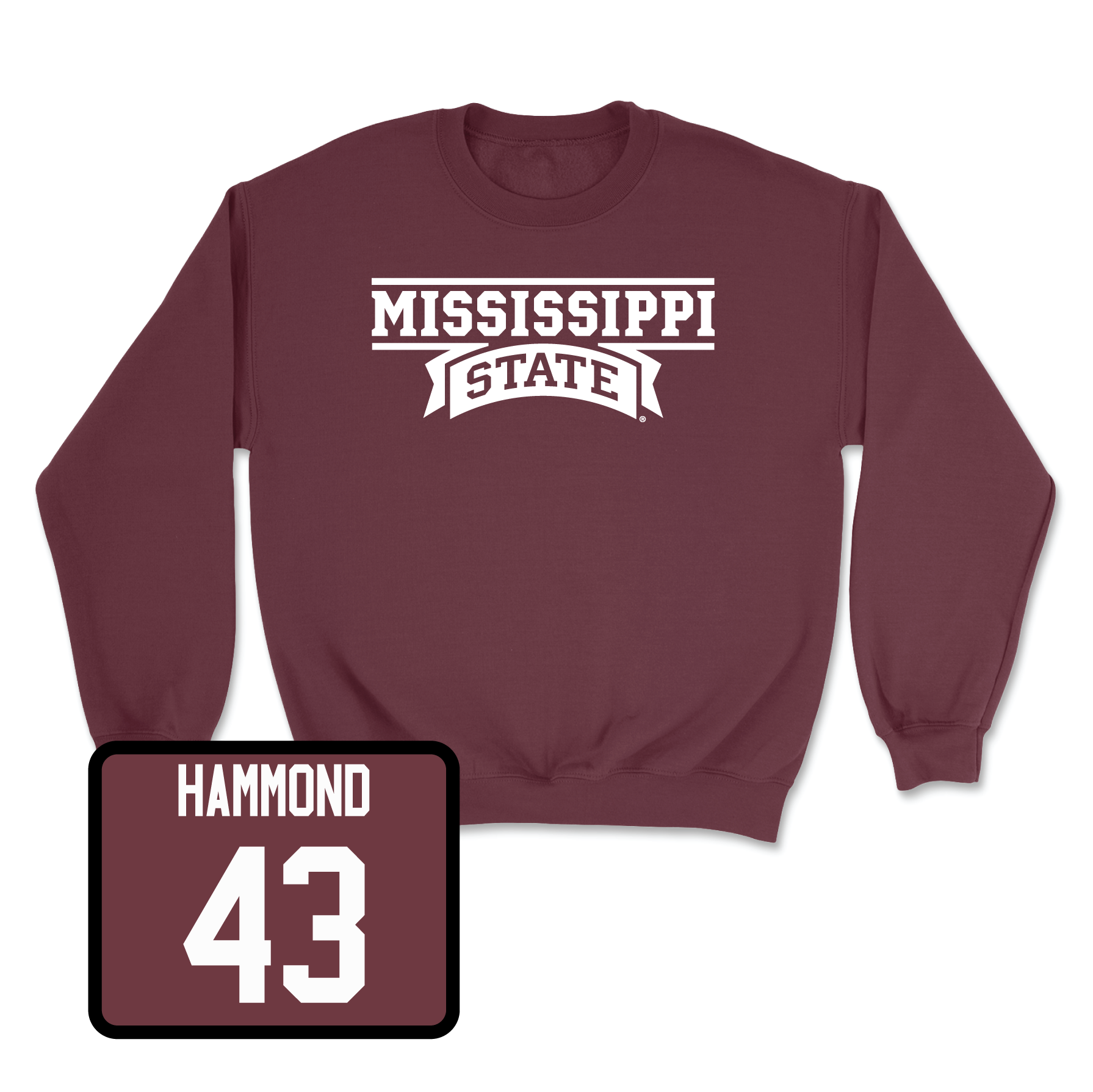 Maroon Football Team Crew Small / Hayes Hammond | #43