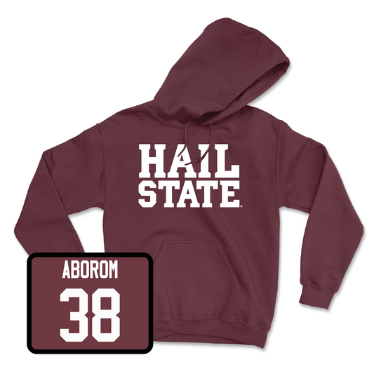 Maroon Football Hail Hoodie Youth Small / Jaylen Aborom | #38