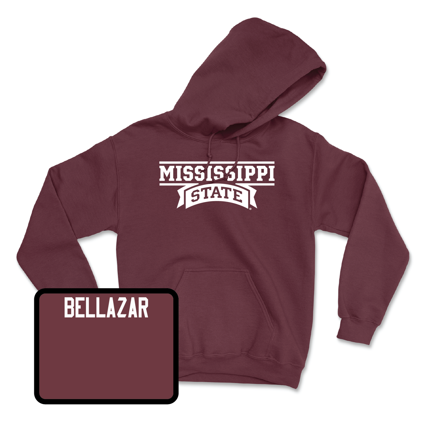Maroon Football Team Hoodie Youth Small / Jacoby Bellazar | #