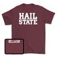 Maroon Football Hail Tee Youth Large / Jacoby Bellazar | #