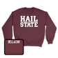 Maroon Football Hail Crew Youth Small / Jacoby Bellazar | #