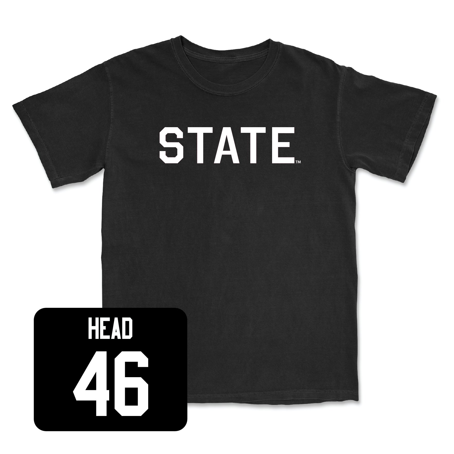 Black Football State Tee Small / Joseph Head | #46