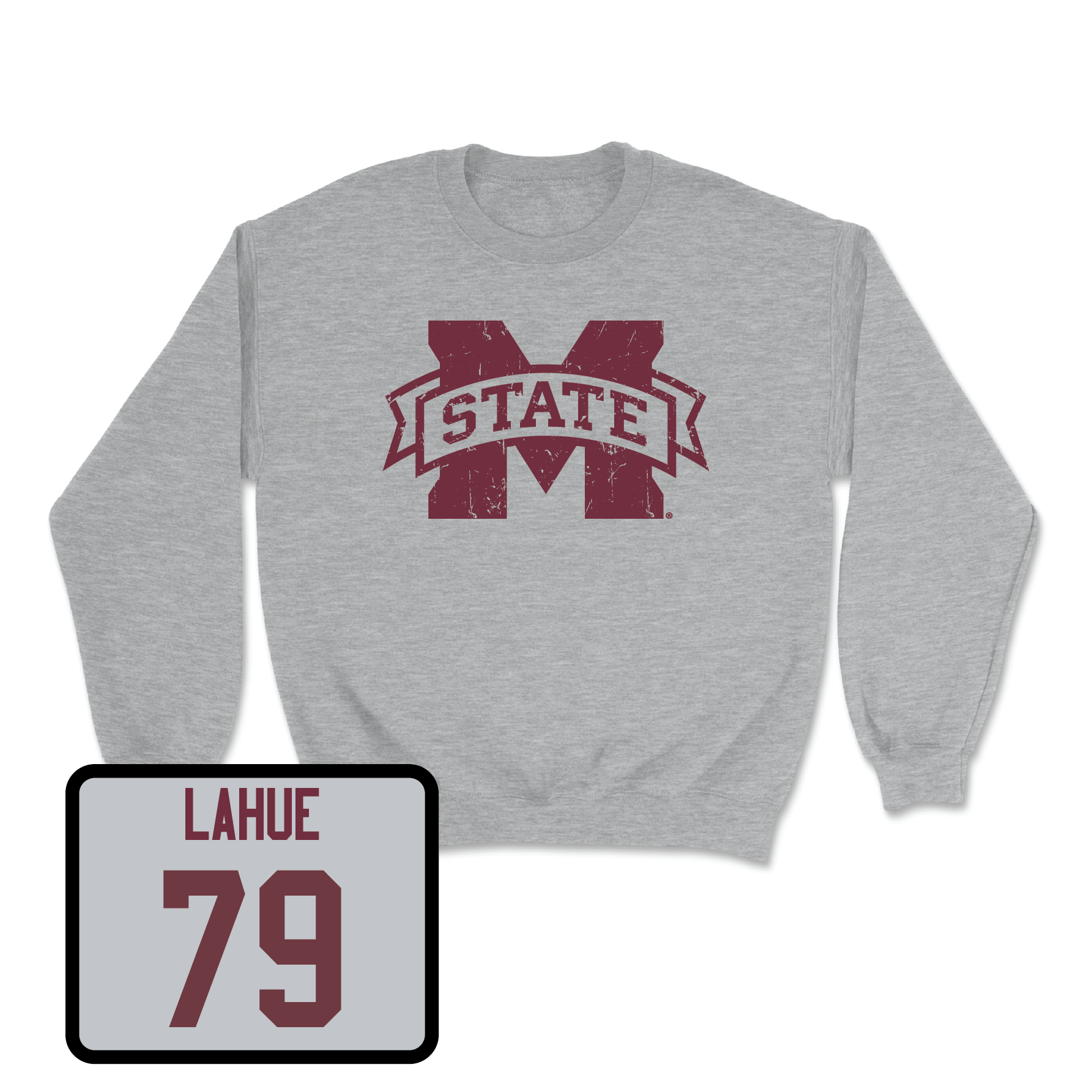 Sport Grey Football Classic Crew Youth Large / Jakson LaHue | #79