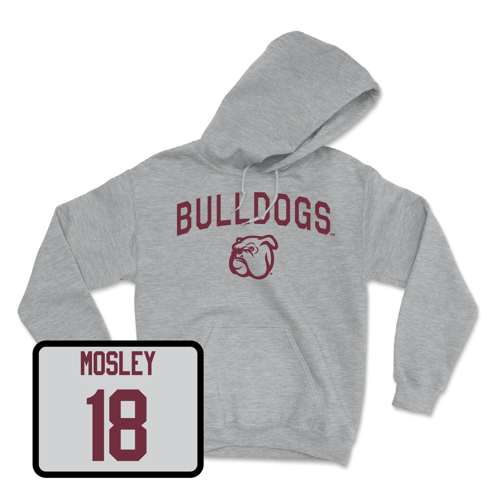 Sport Grey Football Bulldogs Hoodie X-Large / Jordan Mosley | #18