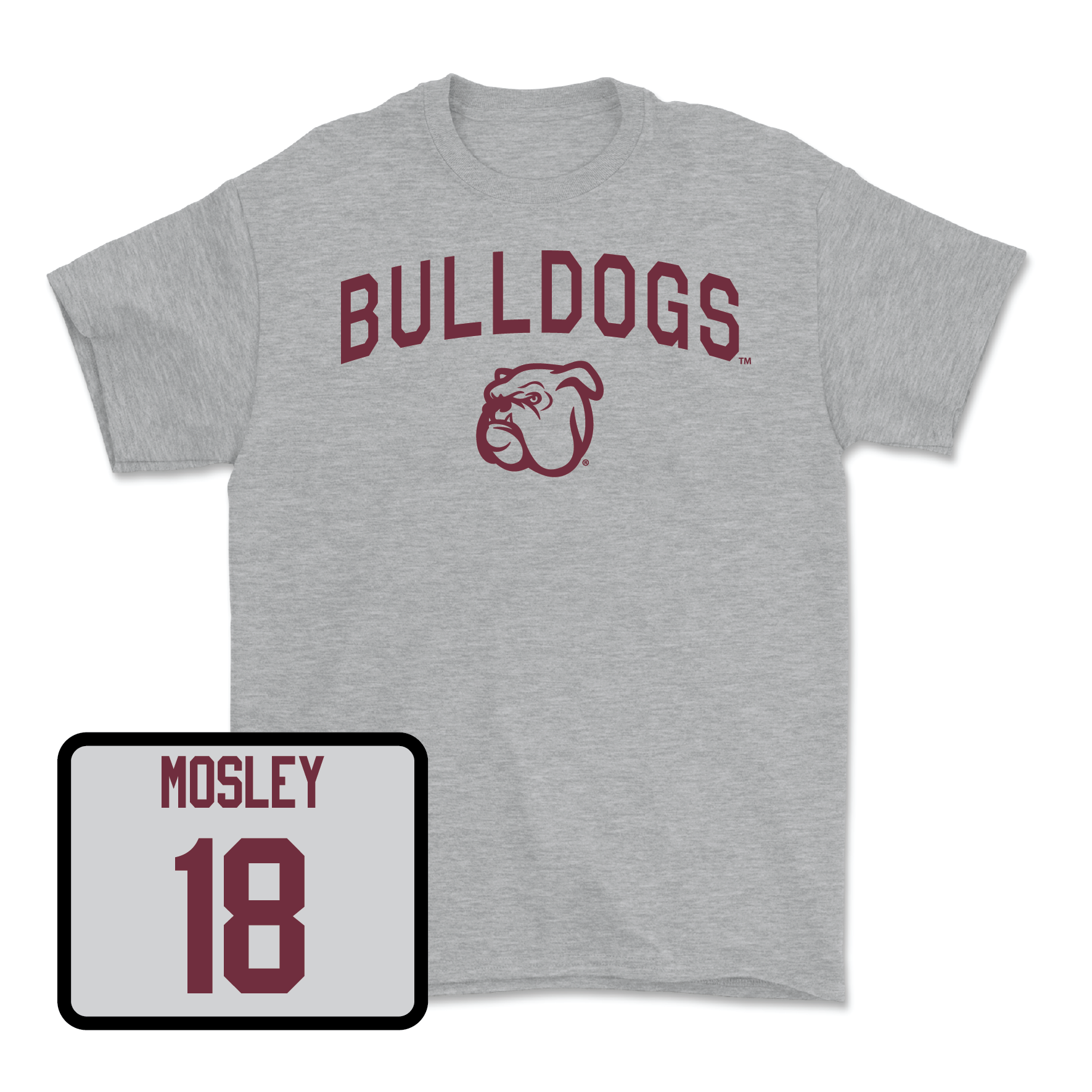 Sport Grey Football Bulldogs Tee 4X-Large / Jordan Mosley | #18
