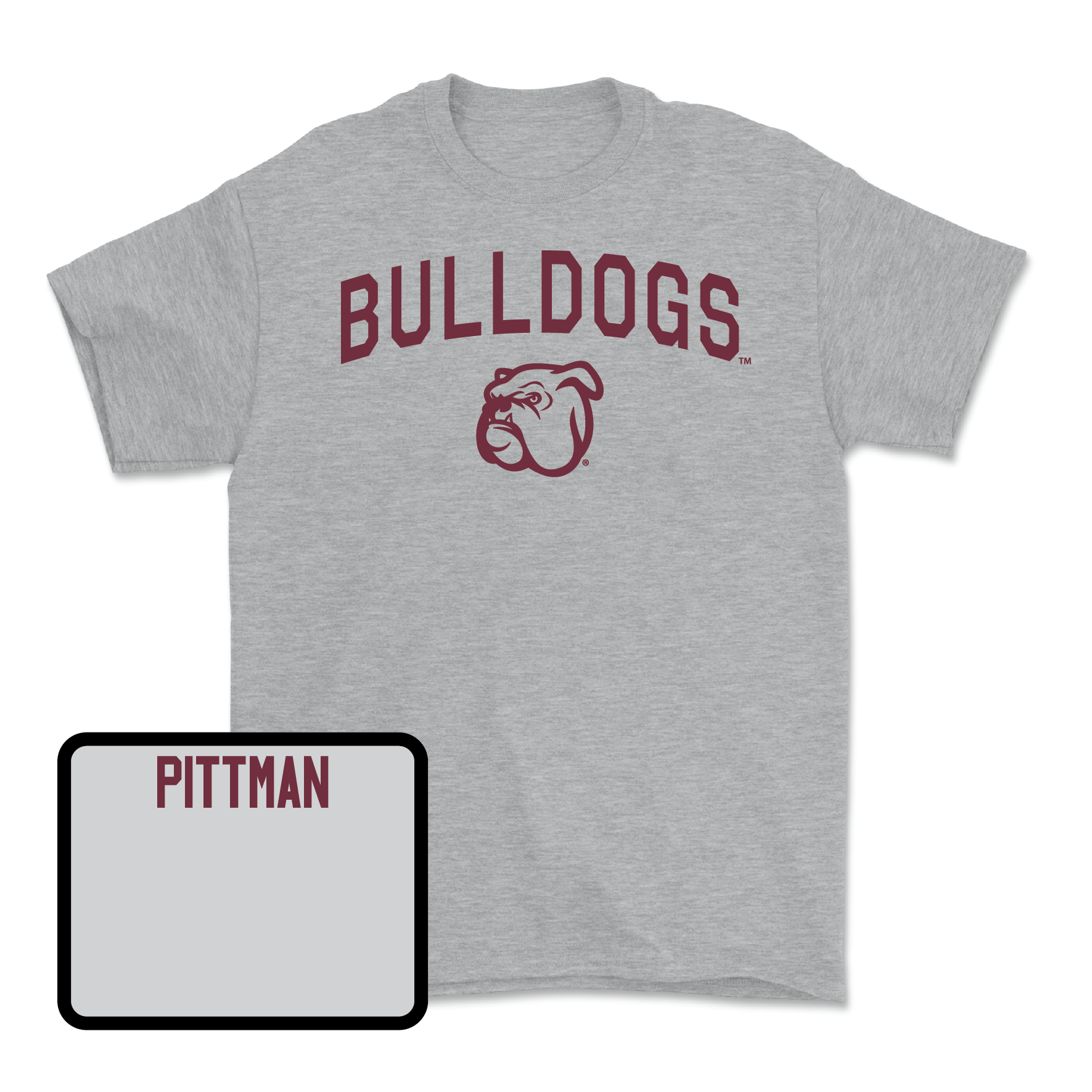 Sport Grey Football Bulldogs Tee Large / Jeffery Pittman | #